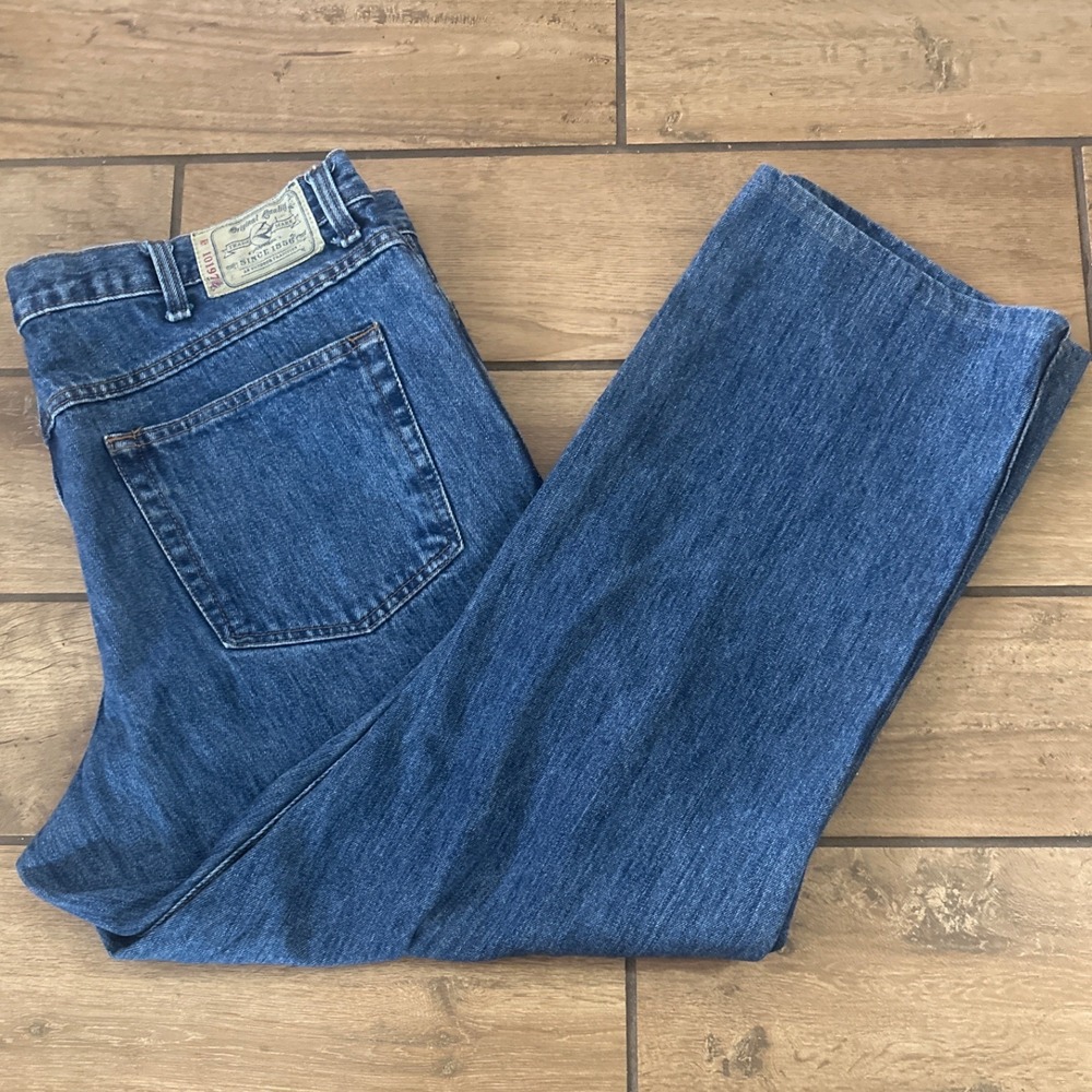 RedHead Classic Fit Jeans Mens 40x30 Blue Good Straight Leg Denim Outdoor